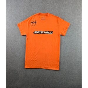 999 Club by Juice WRLD T Shirt Mens Small Orange Righteous Hip-Hop Streetwear